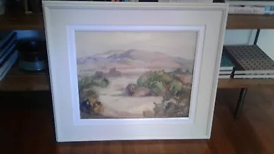 Great Early CA Plein Air George Barker 1930's Desert Oil Painting • $385