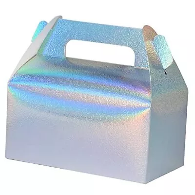 30 Pcs Gable Treat Boxes Party Favor Boxes Goodie Gift Boxes For Iridescent • $26.28