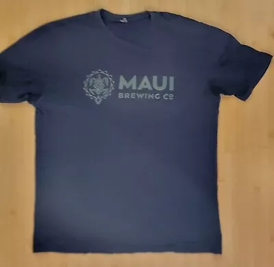 Maui Brewing Co TShirt Mens Medium Blue Kihei Hawaii Beer Surf IPA Pilsner 32413 • $12.99