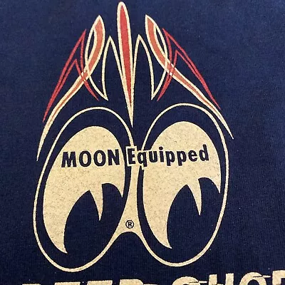 Mooneyes Moon Equipped Speed Shop T Shirt Size Medium Black Exotic Rare Show Car • $24.99