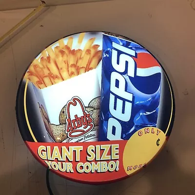 Vintage Arbys Pepsi Lighted Sign • $59.99