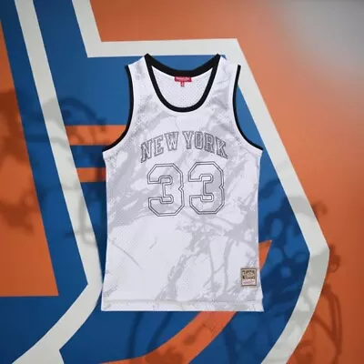 Patrick Ewing New York Knicks Mitchell & Ness Womens Marble Swingman Jersey 2X • $105