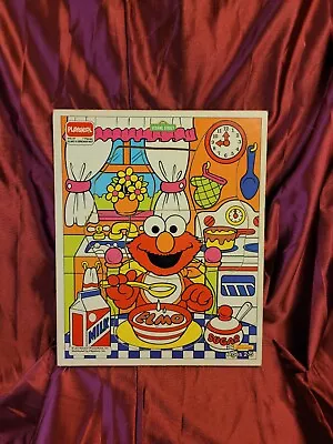 Vintage 1988 Playskool Elmo Wooden  Puzzle  • $12