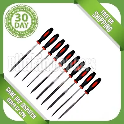 10pc Assorted Needle File Set Jewelry Metal Watchmaker Craft Mini Small Tool Uk • £5.49