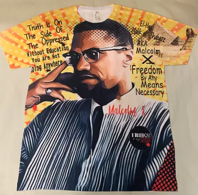 Malcolm X Egypt Shirt By Any Means Necessary Juneteenth Black History Month • $35.99