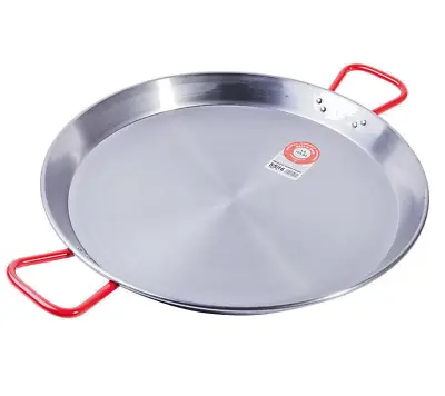 PAELLA PAN - Authentic Spanish Polished Steel 55cm UK Stock Free Delivery • £29.15