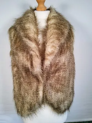 Womens Faux Fur Waistcoat By Atmosphere UK10 BNWT • £8