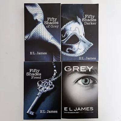 50 Fifty Shades Of Grey Darker Freed 4 Book Collection. Paperback Set EL James • £11.95