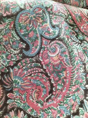 Liberty Of London Silk Satin Fabric Pink Mix Paisley 416cm Long X 92cm Wide • £74.99