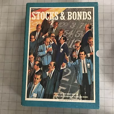 Stocks And Bonds Vintage Board Game  1964 Complete VG 3M Company • $2.99