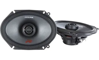 Alpine R-S68 R Series 6x8  2 Way Coaxial Car Speakers - 300 Watts Peak • $149.95