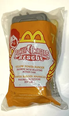 2000 Power Rangers Rescue #7 Yellow McDonald's Happy Meal Toy Ranger MMPR • $4.95