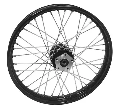 40 Spoke 21  X 2.15  Black & Chrome Front Wheel Harley FXD 00-03 Sportster 00-07 • $219.80