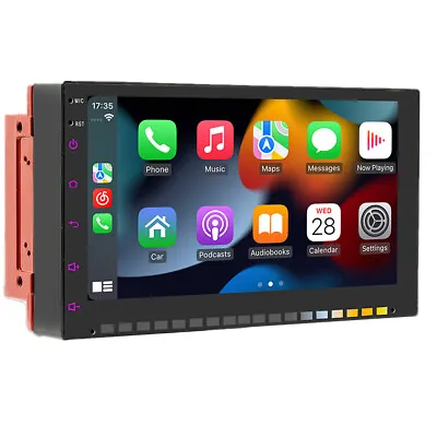 Double Din Radio Car Stereo Touch Screen Bluetooth FM Player Carplay Mirror Link • $80