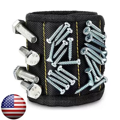 Magnetic Wristband Portable Tool Magnet Electrician Wrist Tool Belt Screws • $5.95