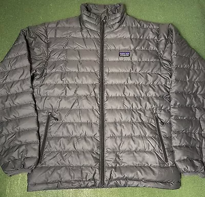 Patagonia Grey Full Zip Goose Down Puffer Jacket • Men’s Small - Excellent • $89.99