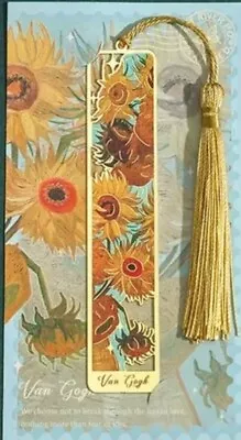 Metal Van Gogh Bookmark Sunflowers • $6.75