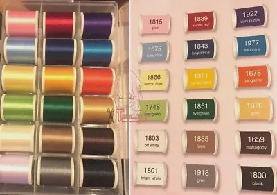 MADEIRA Polyester 40wt BOXSET Machine Embroidery Sew Thread 200m 500m UK SELLER • £15