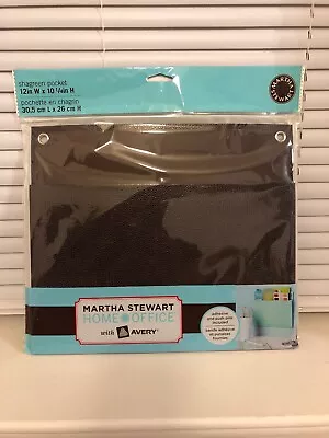 Martha Stewart Home Office Avery Shagreen Pocket 12w X 10 1/4H Brown • $3.25