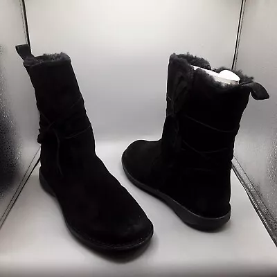 Miz Mooz Prance Boots Women's 8.5-9M EU 39 Black Suede • $69.99