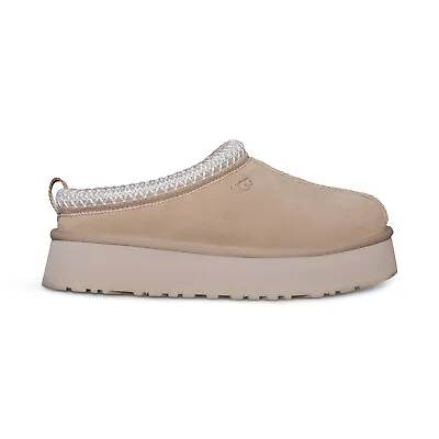 Ugg Tazz Sand Suede Lined Shearling Mule Platform Women's Slippers Size Us 9 New • $94.99