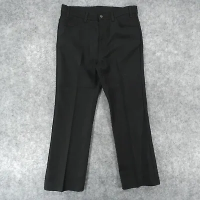 Levi's Pants Mens 38x30 Western Slacks Bootcut Black Rock A Billy Vintage • $26.31