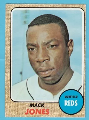 1968 Topps # 353 Mack Jones -- Reds -- Box 713-783 • $5