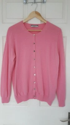 £16 • Buy M&S Pure  Cashmere Jumper/ Cardigan  Pink  Size 18