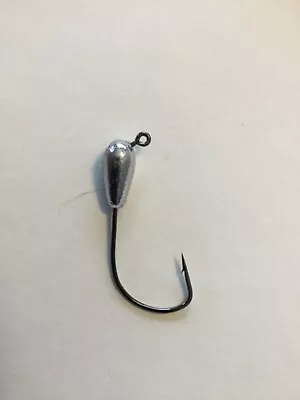 10 Pc 3/16 Oz Tube Jig Head 60° 3/0 VMC Ultra Sharp EWG Hook Stupid Rig • $12.99