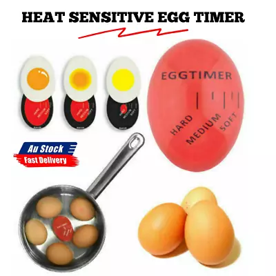 Egg Timer Heat Sensitive Color Changing Soft Hard Boiled Display Cooking • $8.99
