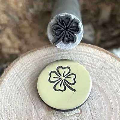 Four Leaf Clover Metal Punch Stamp || Four Leaf Clover Metal Die || Metal Stamp • $9.50