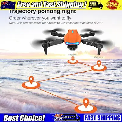 $41.68 • Buy Aeroplane USB Charging FPV Drones For Boys Girls (Orange 2Battery 2 Camera)