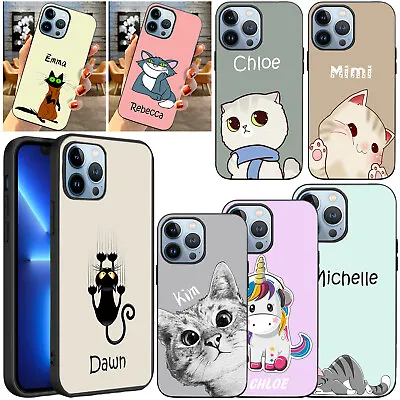 Animal Personalised Case For IPhone 14 13 Pro Max 12 11 15 Custom Silicone Cover • £5.39