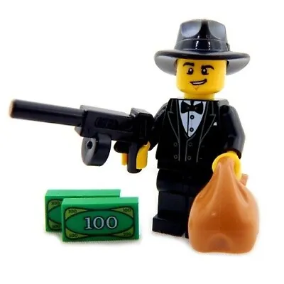 NEW LEGO CLASSIC MOBSTER MINIFIG Mob Mafia Minifigure Figure Tommy Gun • $11.99