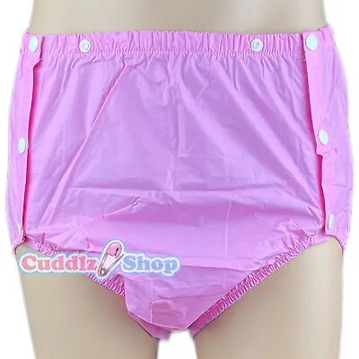 £14.99 • Buy Cuddlz Pink Stretchy Adult Side Fastening Plastic Incontinence Pants / Briefs