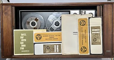 Ampex 985 Reel To Reel Tape Deck And Tuner Walnut - Owners Manual - Powers On • $349.99
