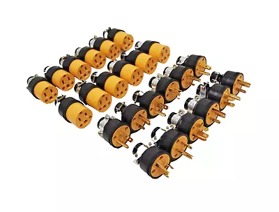 12 Set (24pcs) Female Male 3 Prong Replacement Electrical Plug HD Extension Cord • $29.99