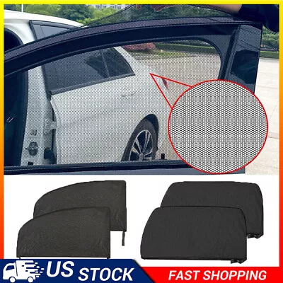 4x Car Side Window Sun Shade Cover Visor Mesh Shield UV Block Screen For SUV • $8.99