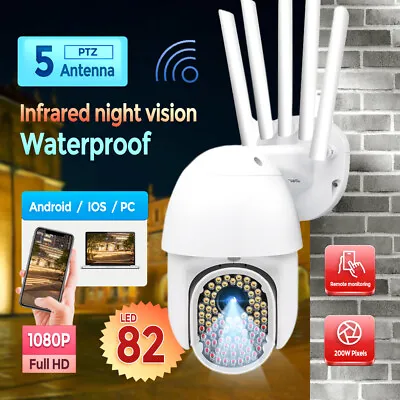 £42.99 • Buy V380 Pro 1080P WIFI IP Camera Wireless Outdoor CCTV PTZ Smart Home Dome Security