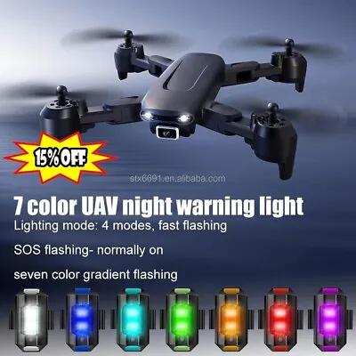 MTB Tail Light - 7 LED Colors For Aircraft Strobe Anti-Collision Warning • $1.64