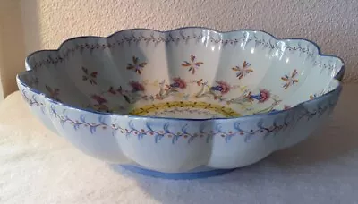 £75 • Buy C.1958 CARVALHINHO PORTUGUESE POTTERY HAND PAINTED DECORATIVE BOWL 13 