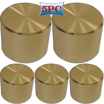 £6.99 • Buy 5x Universal Dimmer Light Switch Replacement Knob  Luxurious Polished Brass Gold