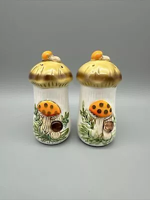 Merry Mushroom Salt And Pepper Shakers Japan Vintage 70s Sears Roebuck Co MCM • $16.50