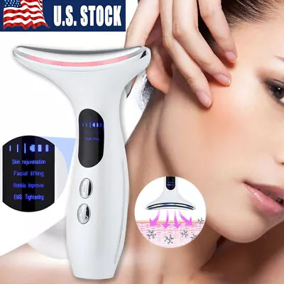 Ions Microcurrent Face Skin Tightening Lifting Device Facial Beauty Machine US • $16.28