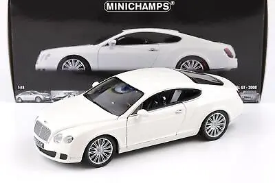 1:18 Minichamps Bentley Continental Gt 2008 White • $176.28