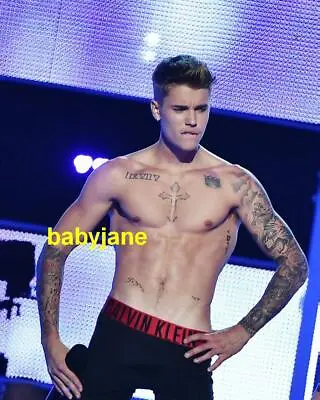Justin Bieber Shirtless In Underwear At Mtv Awards Photo #31 • $14.99