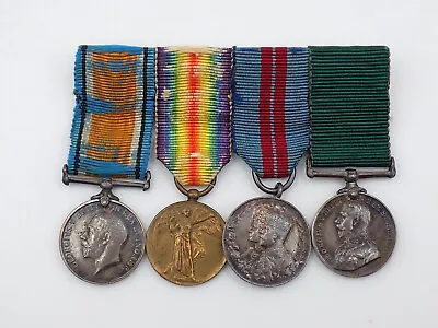 Original WWI British Miniature Medal Bar - War & Victory Medal Colonial Service • $99.97