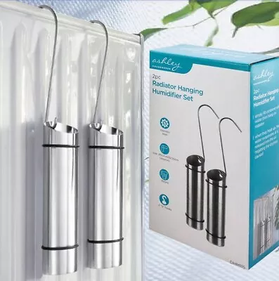 Radiator Hanging Humidifier Set Stainless Steel Dry Air Water Humidity Control • £8.95