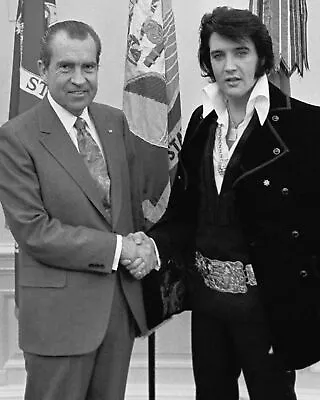 Elvis Presley Meeting Richard Nixon Portrait 8x10 Photograph Reprint • $8.49