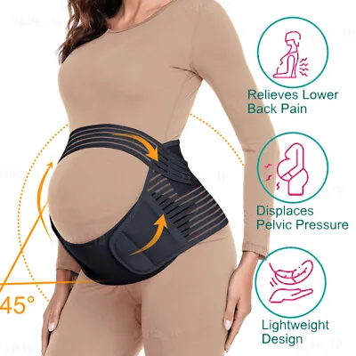 Maternity Band Abdomen Waist Back Support Brace Belt Pregnancy Belly Bump Band • $14.79